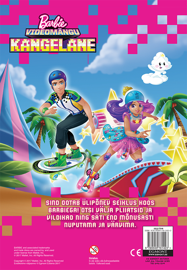 Barbie. Videomängu kangelane. Nuputamisraamat-5471