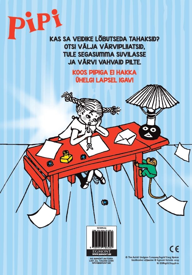 Pipi Pikksukk. Värvimisraamat-7333