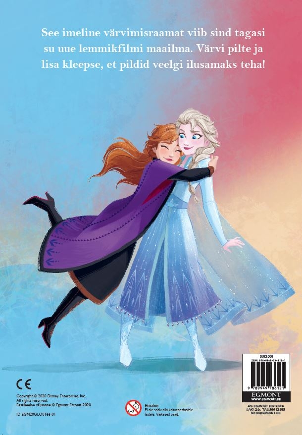 Lumekuninganna 2. Elsa ja Anna uued seiklused. Värvimisraamat-7447