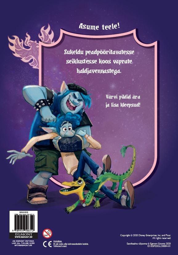 Edasi. Värvimisraamat kleepsudega-7549