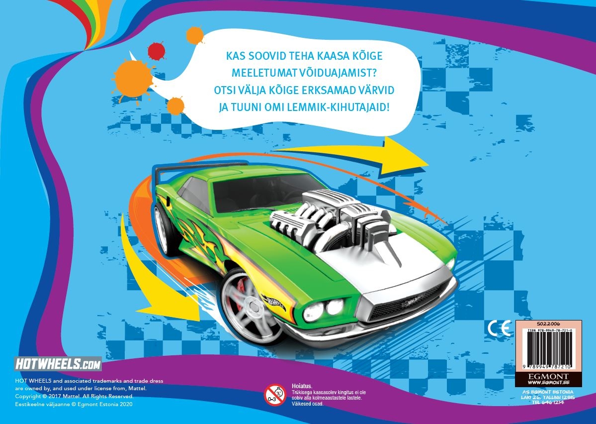 Multikasõbrale 2020. Hot Wheels. Värvime!-7798