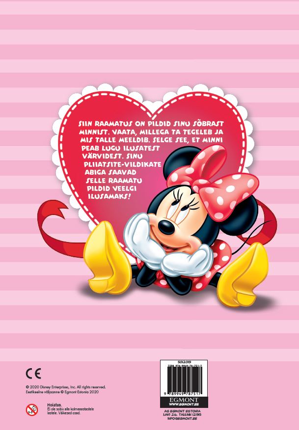 Minni. Värvimisraamat kleepsudega