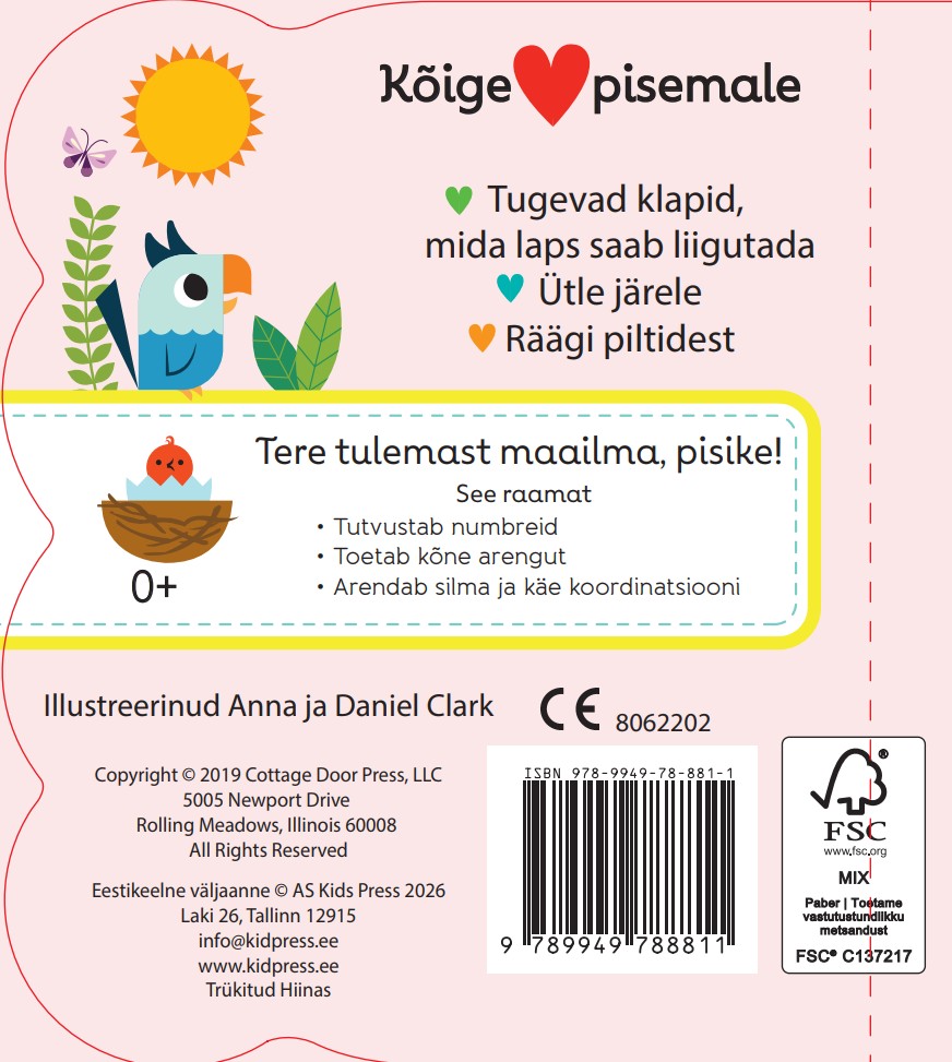 Kõige pisemale. Numbrid. Klappidega raamat