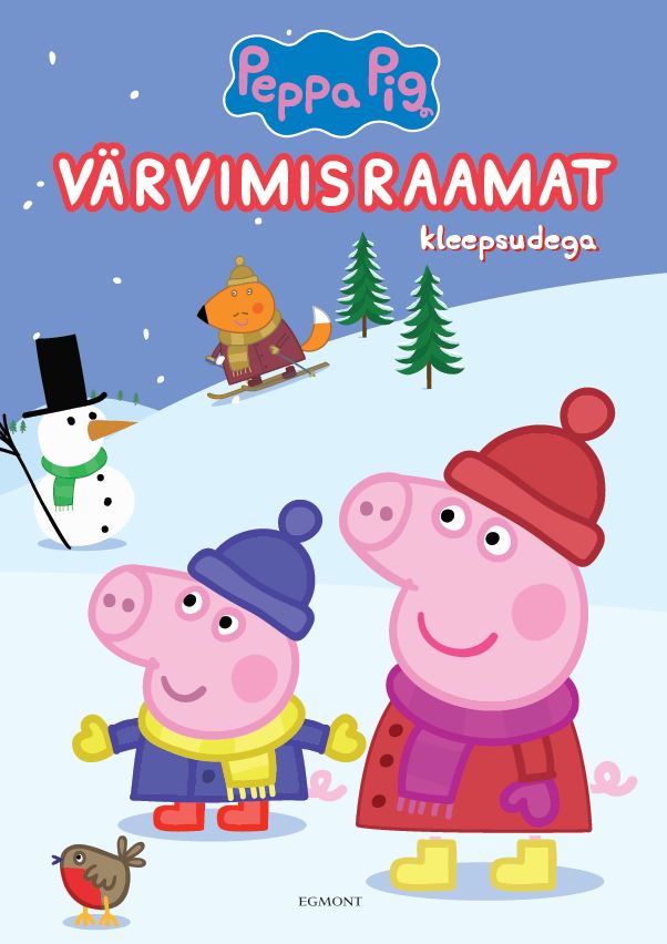 Põrsas Peppa. Värvimisraamat kleepsudega