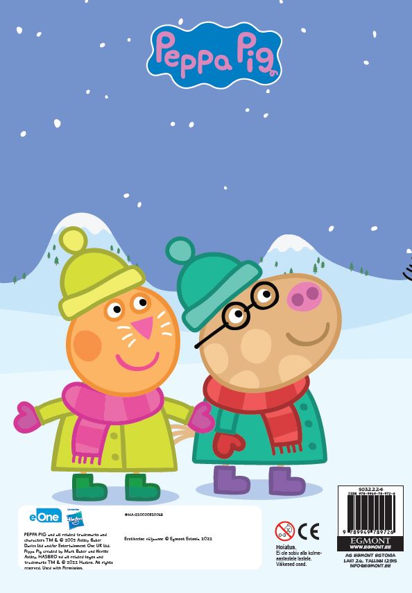 Põrsas Peppa. Värvimisraamat kleepsudega