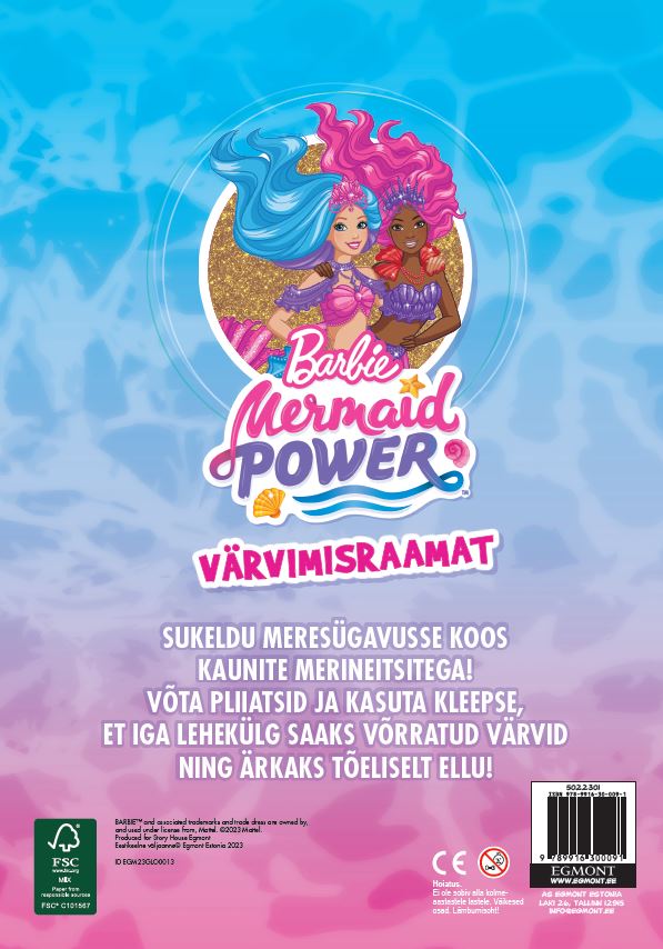 Barbie Mermaid power. Värvimisraamat