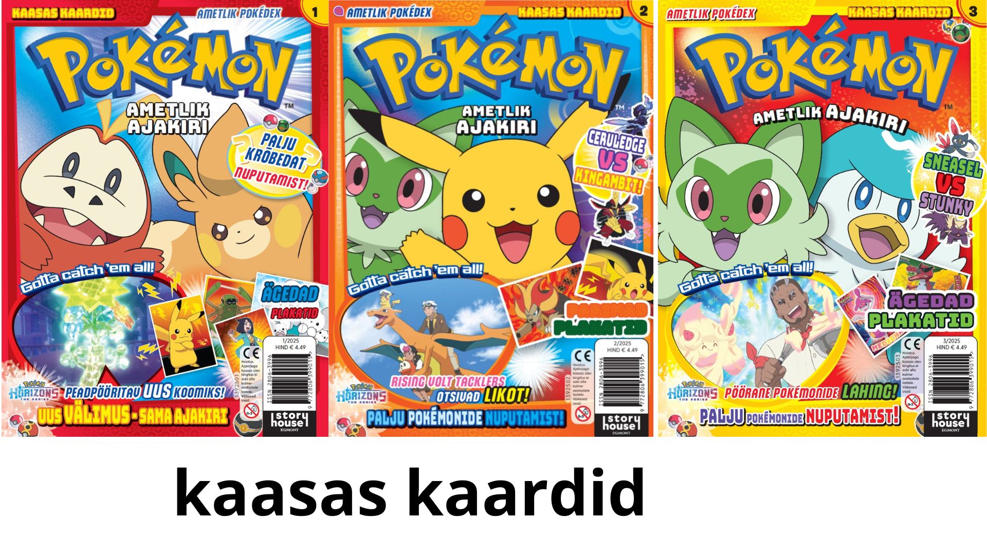 Pokemon ajakirjade komplekt