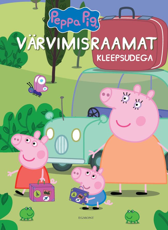 Põrsas Peppa. Värvimisraamat kleepsudega