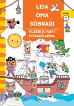 Leia oma sõbrad! Kleebi ja värvi piraadilaeval