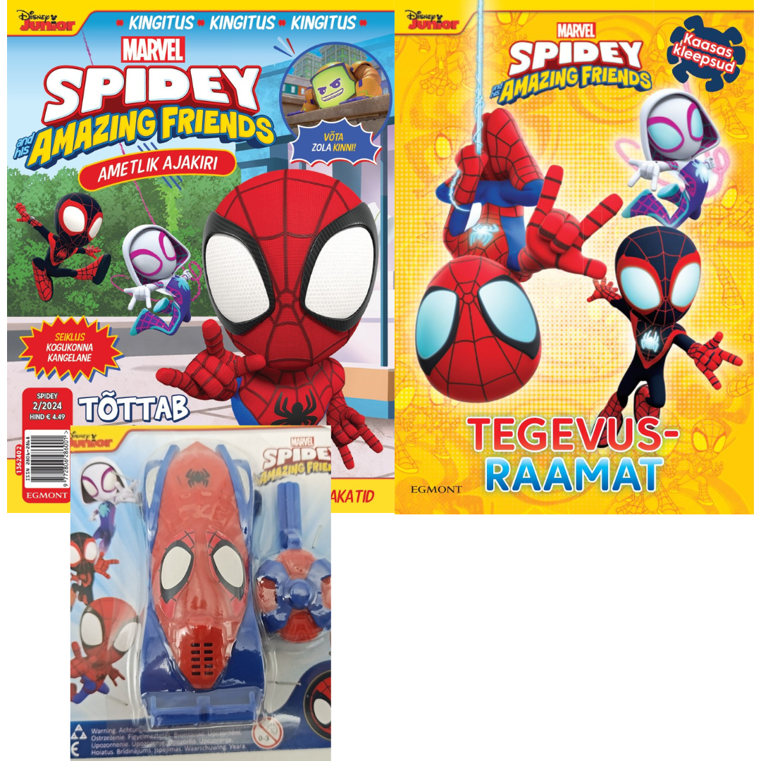 Spidey komplekt - ajakiri ja tegevusraamat+ kingitus