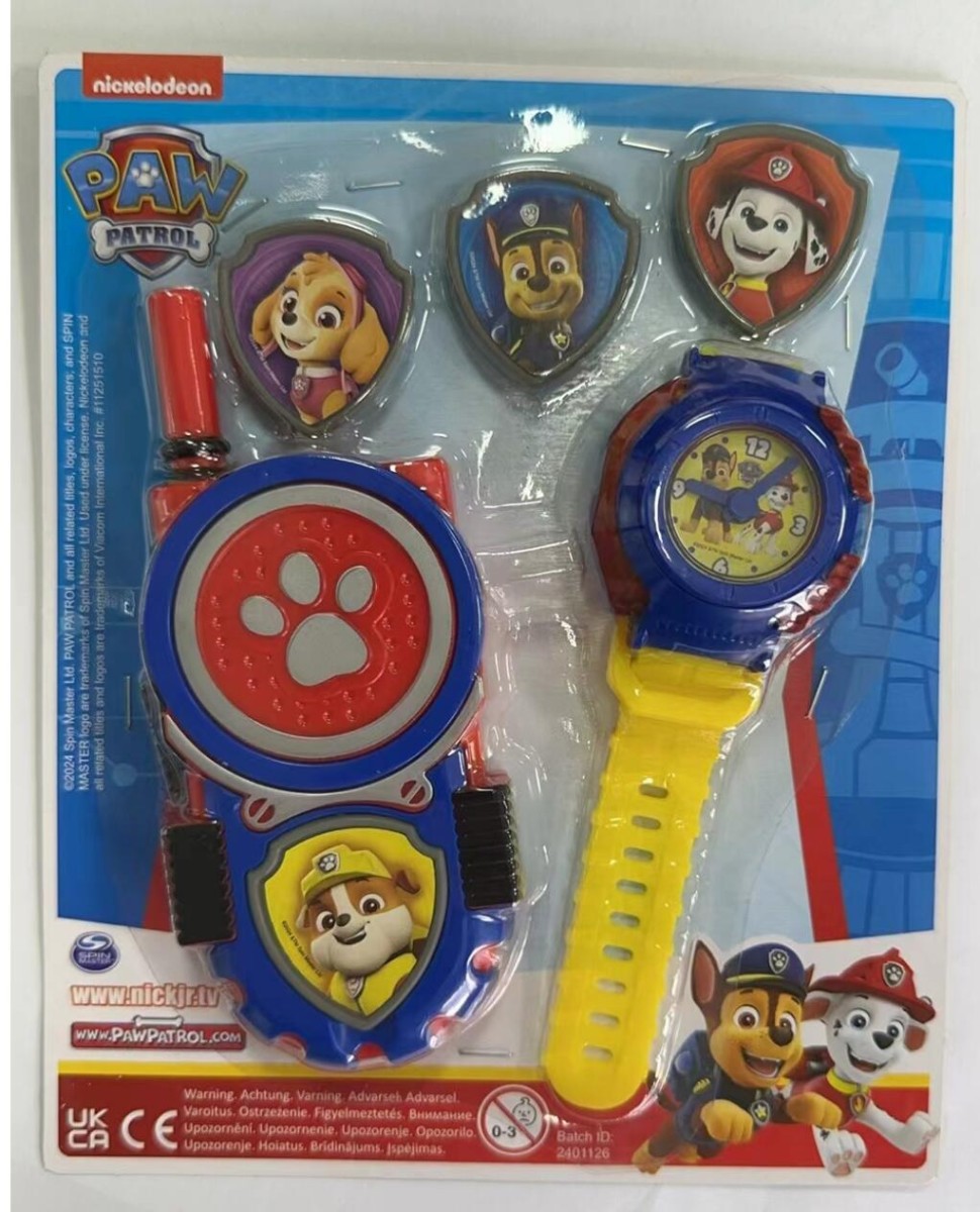 Paw Patrol 2025/1 - kaasas kella ja raadiosaatja komplekt