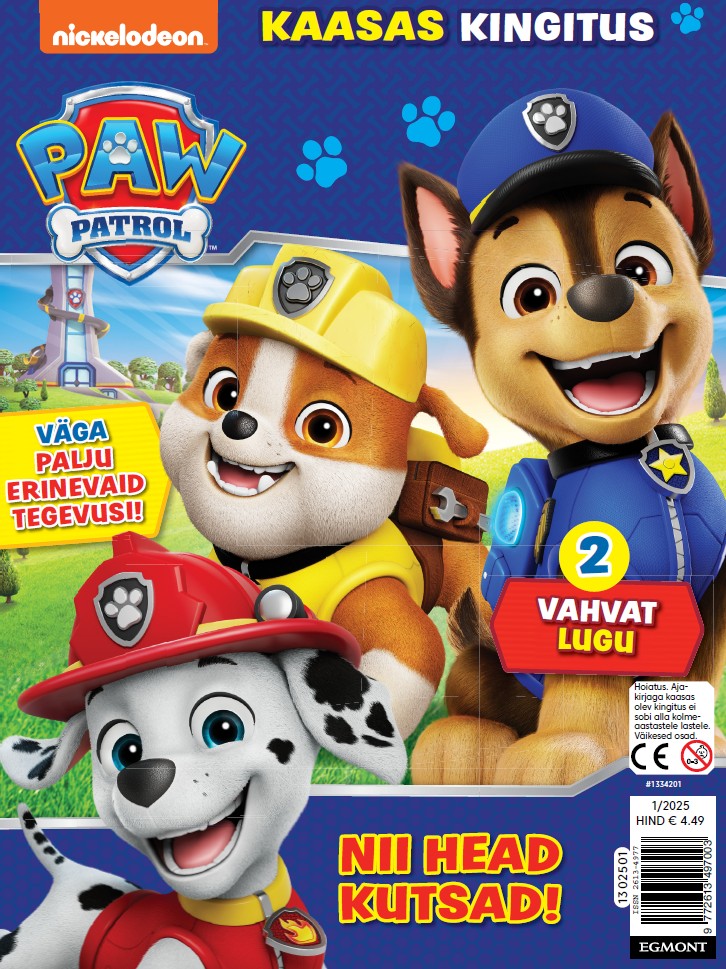 Paw Patrol 2025/1 - kaasas kella ja raadiosaatja komplekt