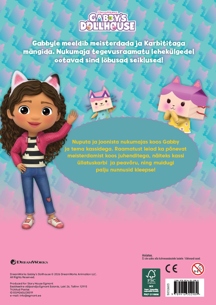 Gabby Nukumaja. Nukumaja tegevusraamat